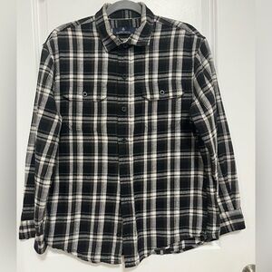 Rainforest Plaid Flannel Shirt – Size M